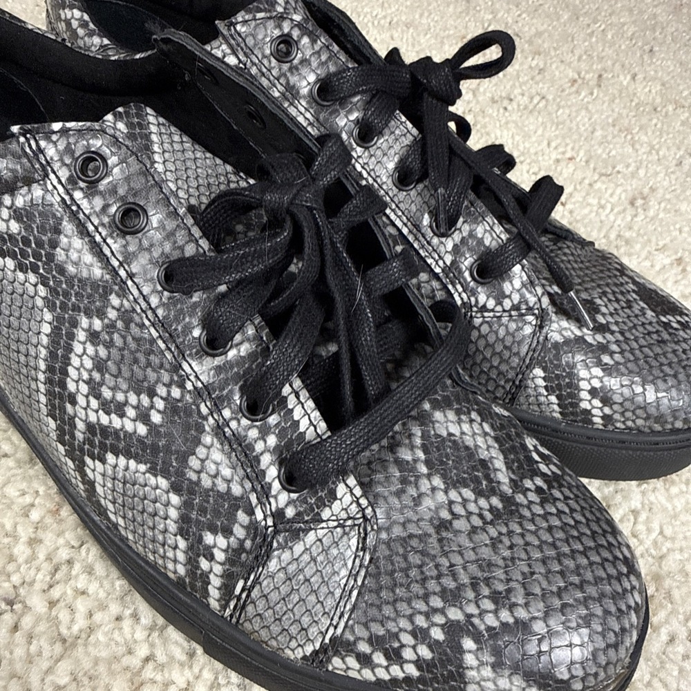 Bacco Bucci Gray Snake Pattern Men's Sneakers Size 13